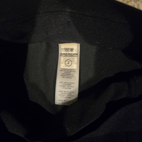 Good American | Corset Seam Legging Size 2 Medium Black - Picture 8 of 10